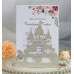 Wedding Card Design Laser Cut Castle And Carriage Invitation Glitter Card